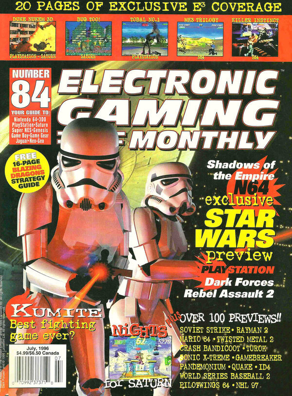 Electronic Gaming Monthly Issue 84 (July 1996) cover